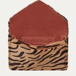 Best Sale Claris Virot Alex Wallet Tora Tiger Leather
