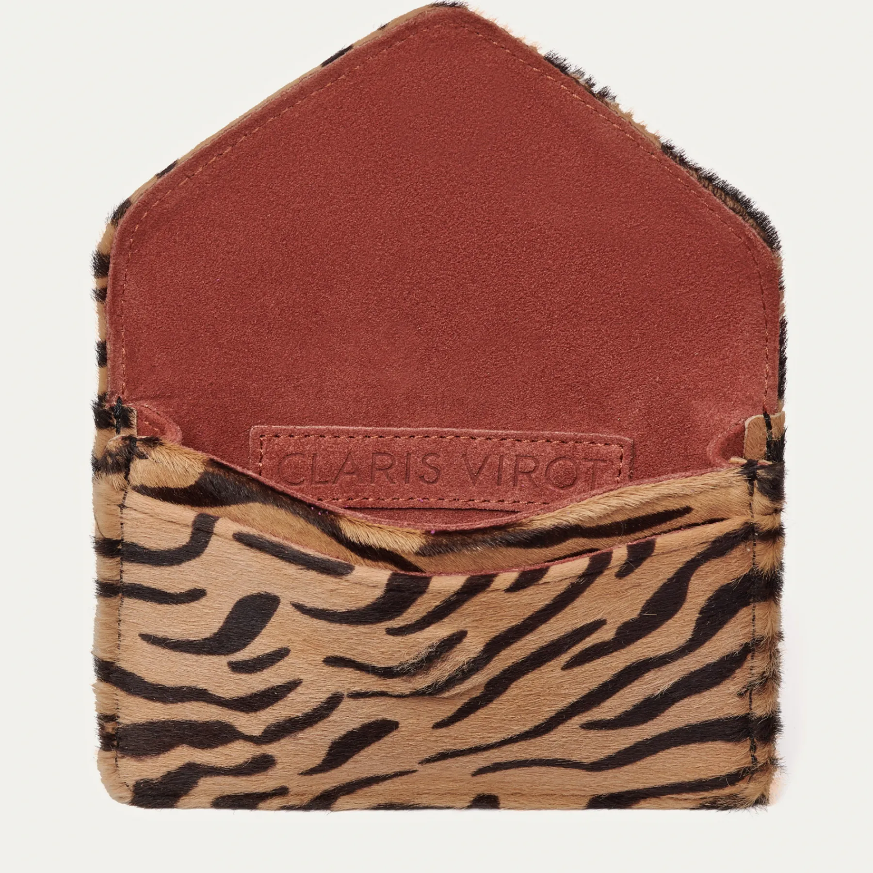 Best Sale Claris Virot Alex Wallet Tora Tiger Leather