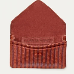Best Claris Virot Alex Wallet Anko Brick Embossed Woven Leather