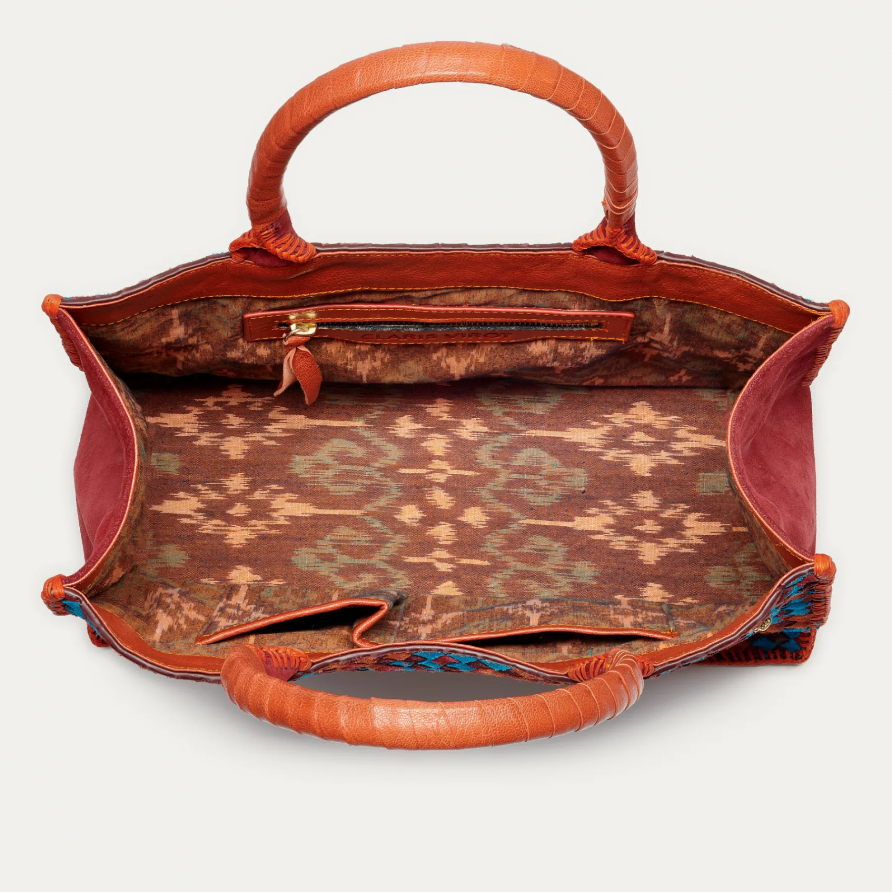 Online Claris Virot Archi Bag Braided Tricolor Leathers
