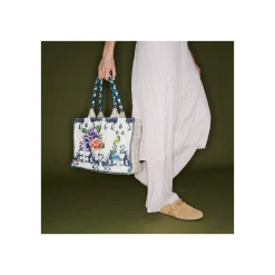 Discount Claris Virot Archi Bag Blue Dragon Timor Fabric