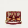 Fashion Claris Virot Ava Medium Bag Purple Cashmere Fabric