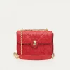 Online Claris Virot Ava Medium Bag Vermilion Leather And Suede