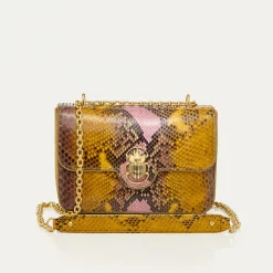 Cheap Claris Virot Ava Medium Bag Stone Hand Painted Python