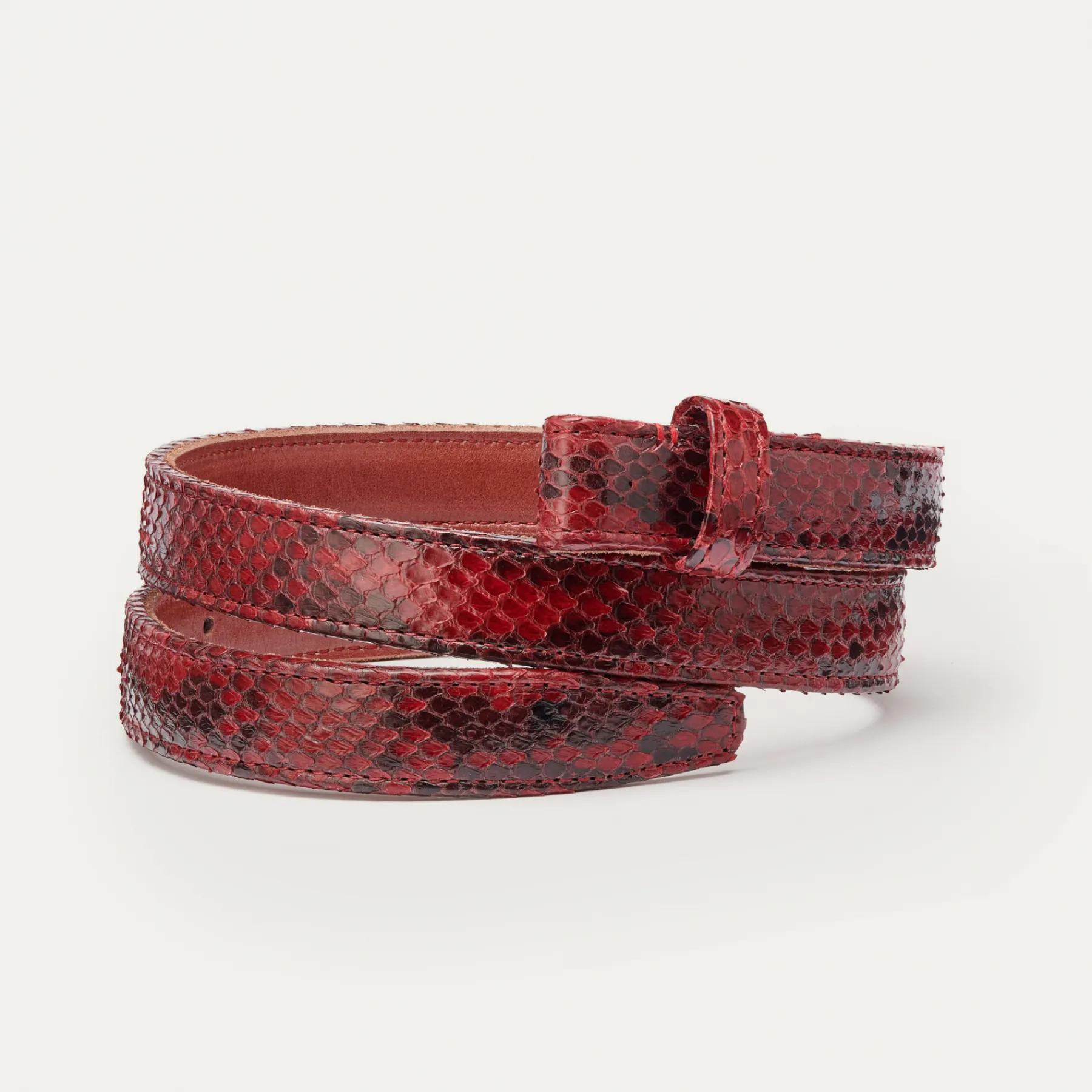 Flash Sale Claris Virot Baby Belt Burgundy Python