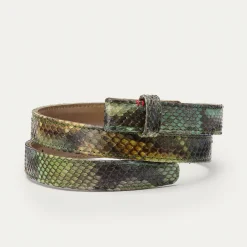 Sale Claris Virot Baby Belt Green Valley Python