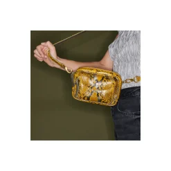 Fashion Claris Virot Baby Charly Bag Yellow Imperial Samurai Python