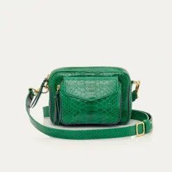 Sale Claris Virot Baby Charly Bag Grass Green Python
