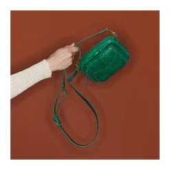 Sale Claris Virot Baby Charly Bag Grass Green Python