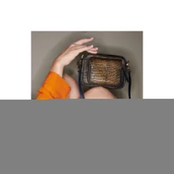 Discount Claris Virot Baby Charly Bag Old Gold Lizard