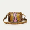 New Claris Virot Baby Charly Bag Stone Hand Painted Python