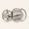 Best Claris Virot Belt Buckle Silver Beetle