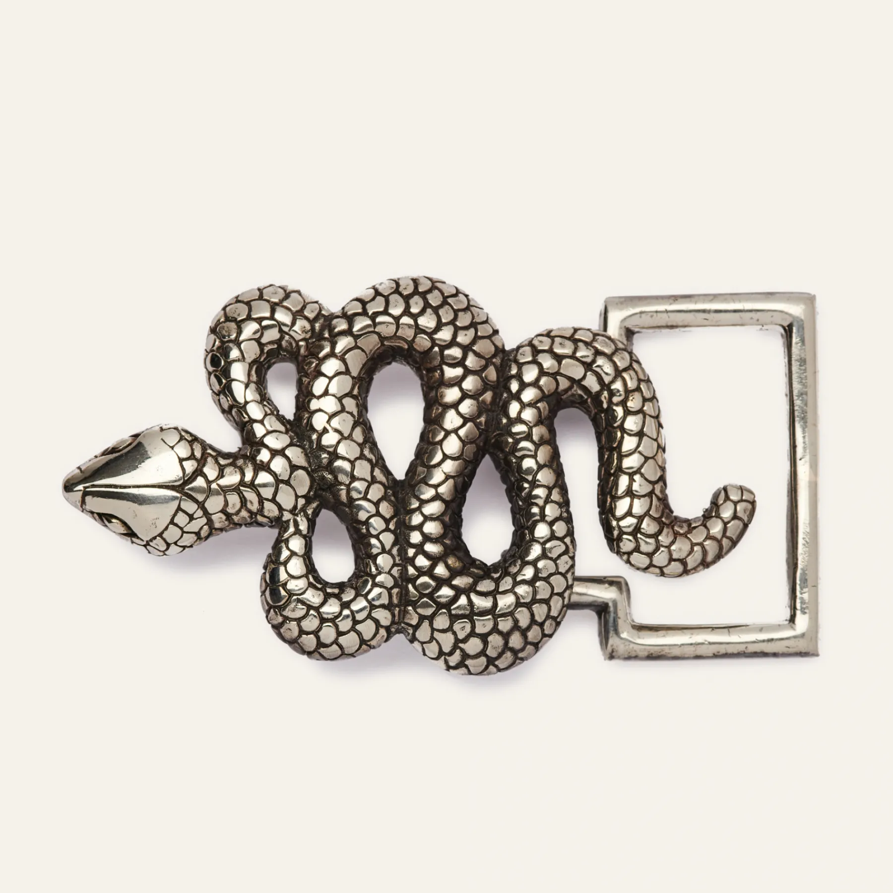 Discount Claris Virot Belt Buckle Silver Snake