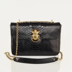 Outlet Claris Virot Big Ava Bag Black Python