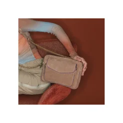 Discount Claris Virot Big Charly Bag Grege Thick Leather Suede