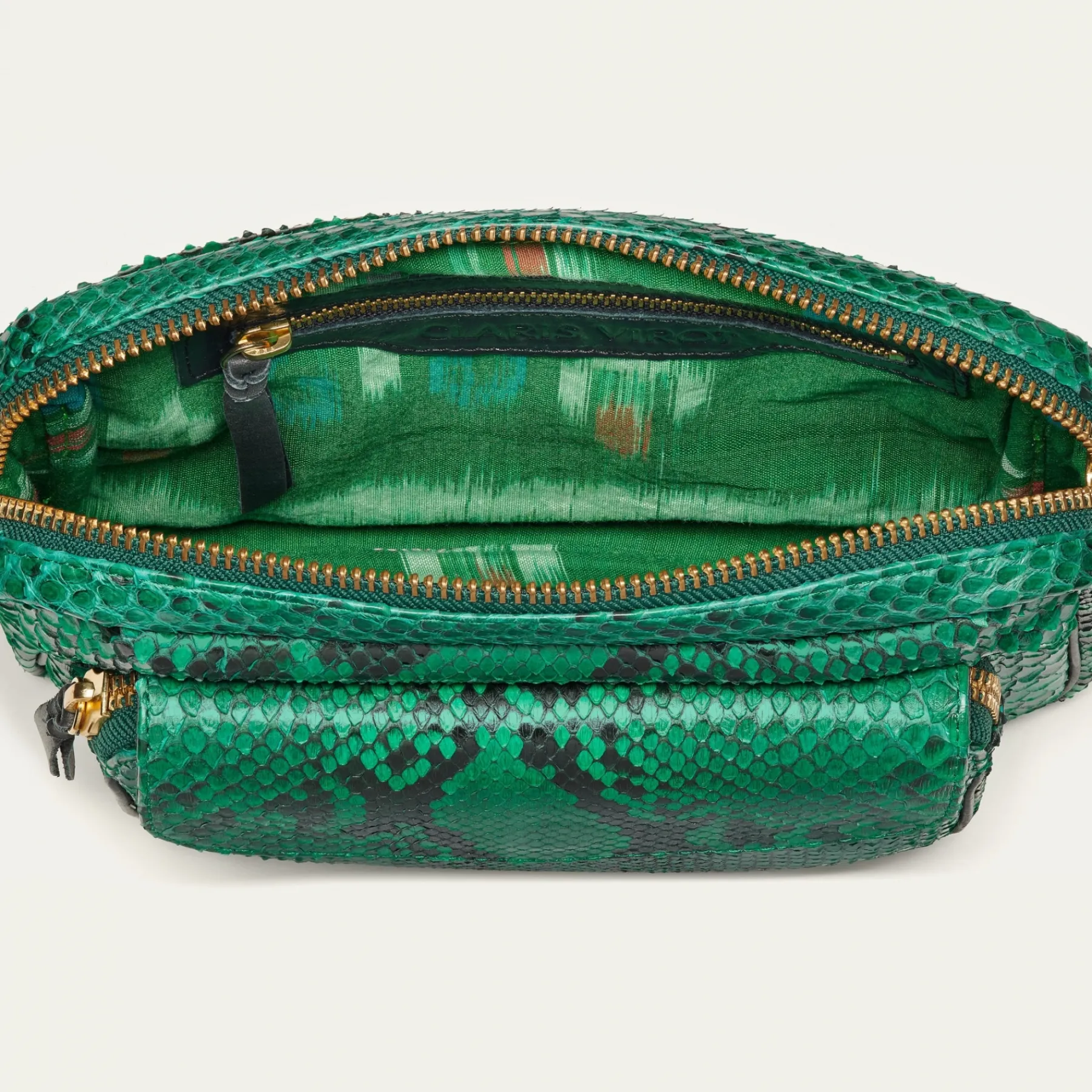 Sale Claris Virot Big Charly Bag Mint Python