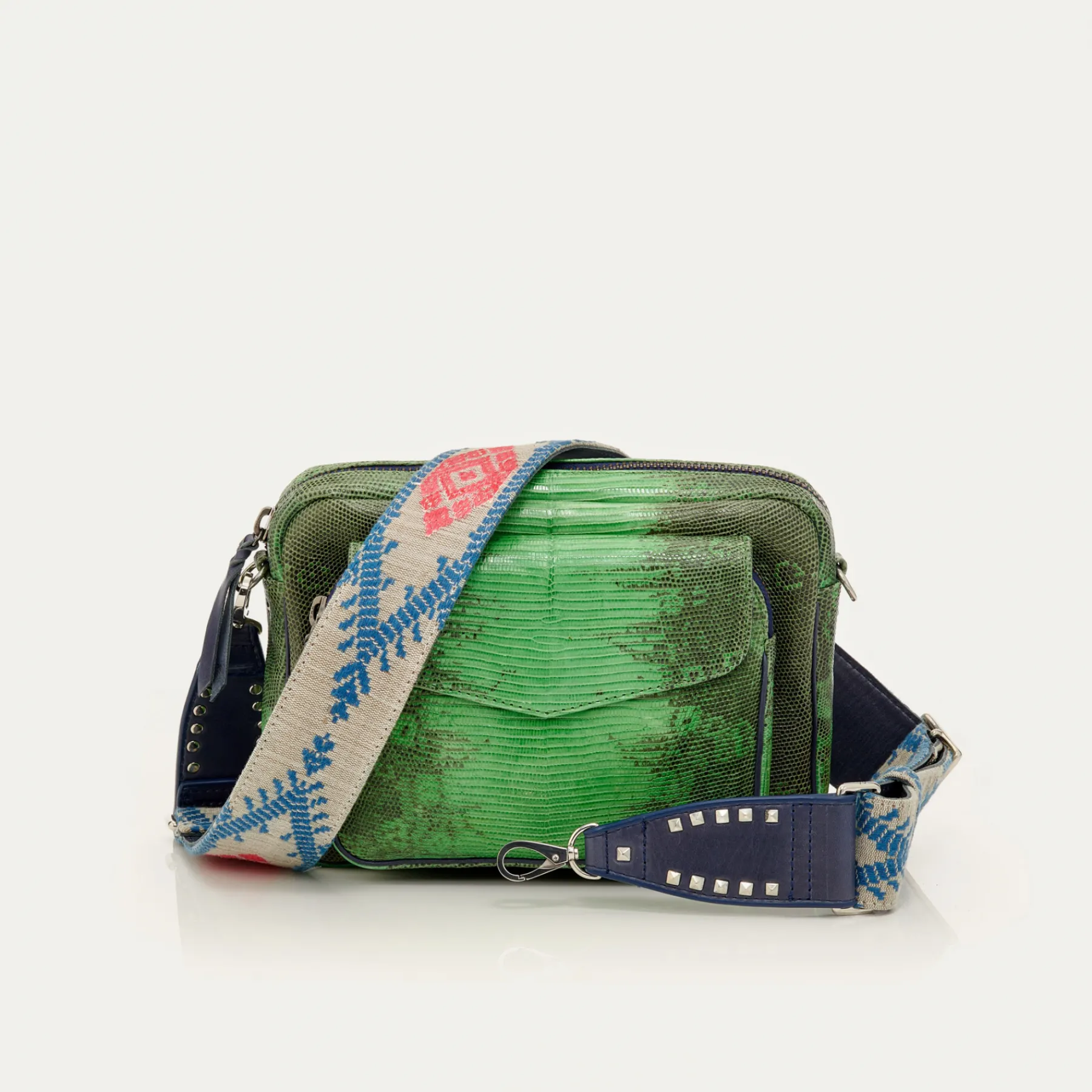 Cheap Claris Virot Big Charly Bag Green Yuzu Lizard