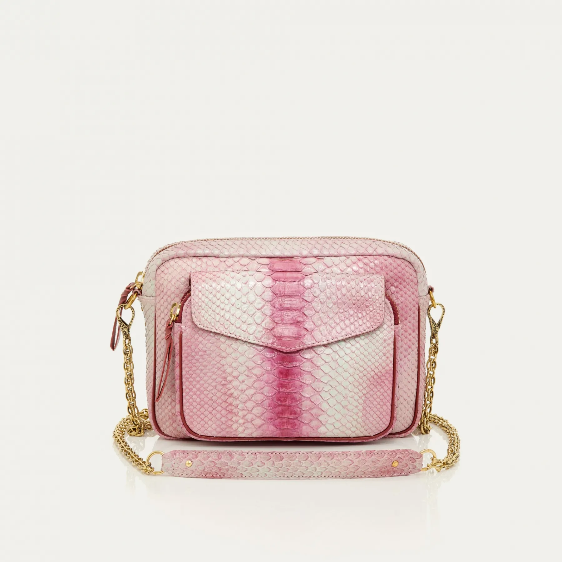 Best Sale Claris Virot Big Charly Bag Burgundy Python