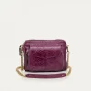 Fashion Claris Virot Big Charly Bag Purple Python