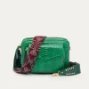 Best Claris Virot Big Charly Bag Grass Green Python