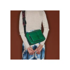 Best Claris Virot Big Charly Bag Grass Green Python