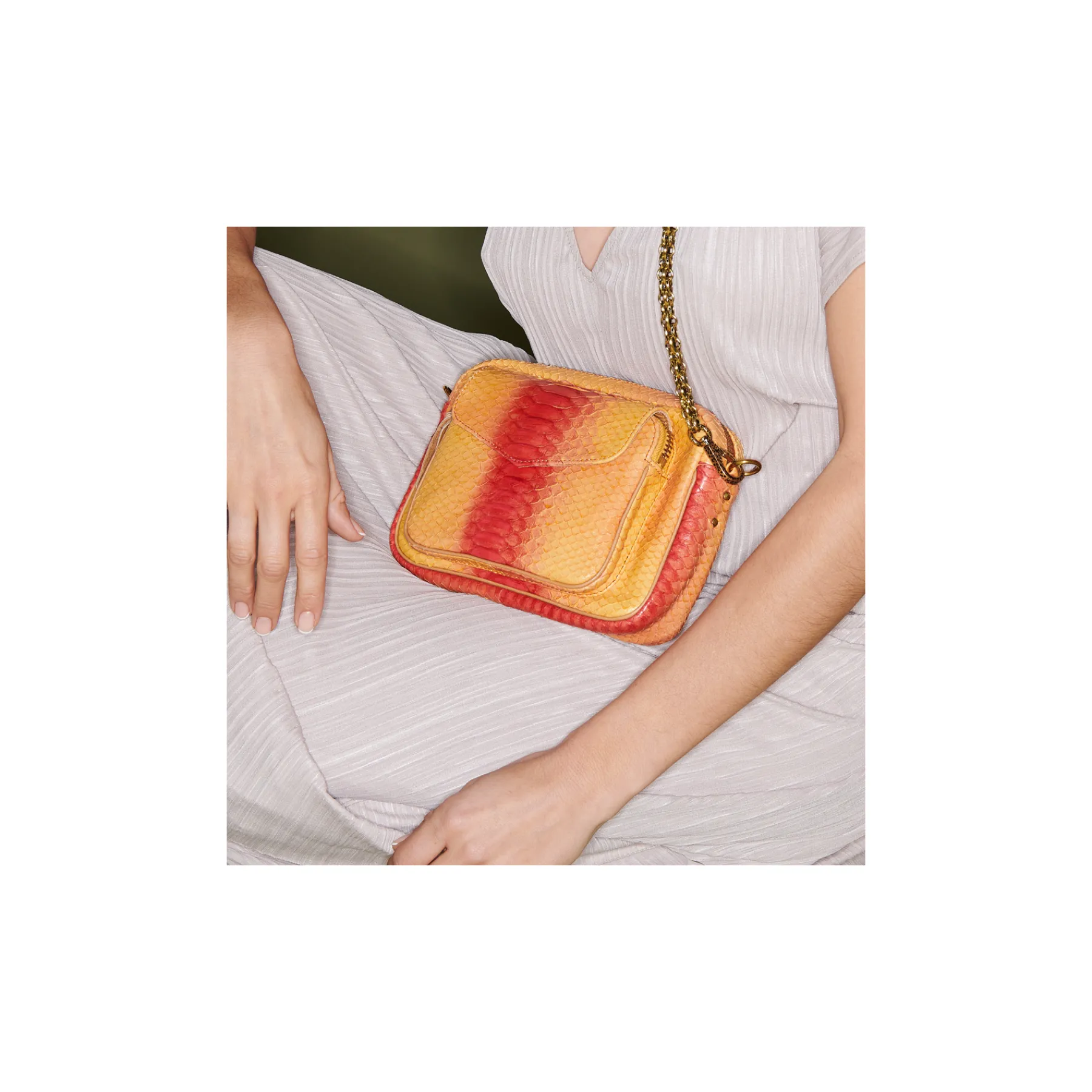 Best Claris Virot Big Charly Bag Red Orange Tatsu Python
