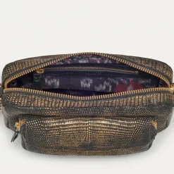 Store Claris Virot Big Charly Bag Old Gold Lizard