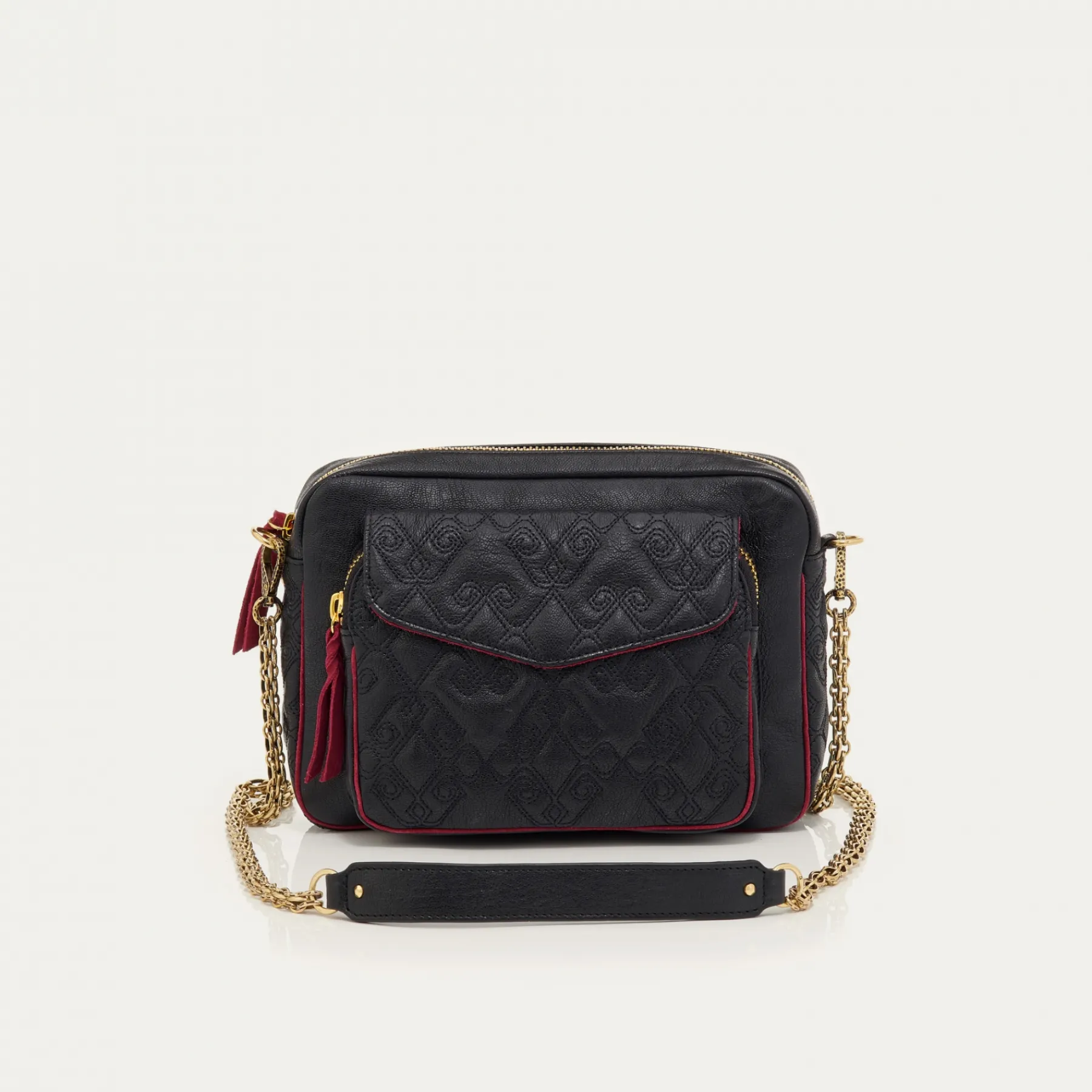 Sale Claris Virot Big Charly Bag Licorice Leather