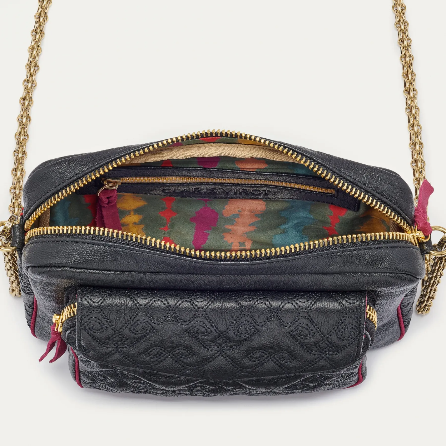 Sale Claris Virot Big Charly Bag Licorice Leather