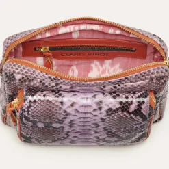 Sale Claris Virot Big Charly Bag Parme Paruma Python