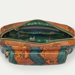 Discount Claris Virot Big Charly Bag Kingfisher Python