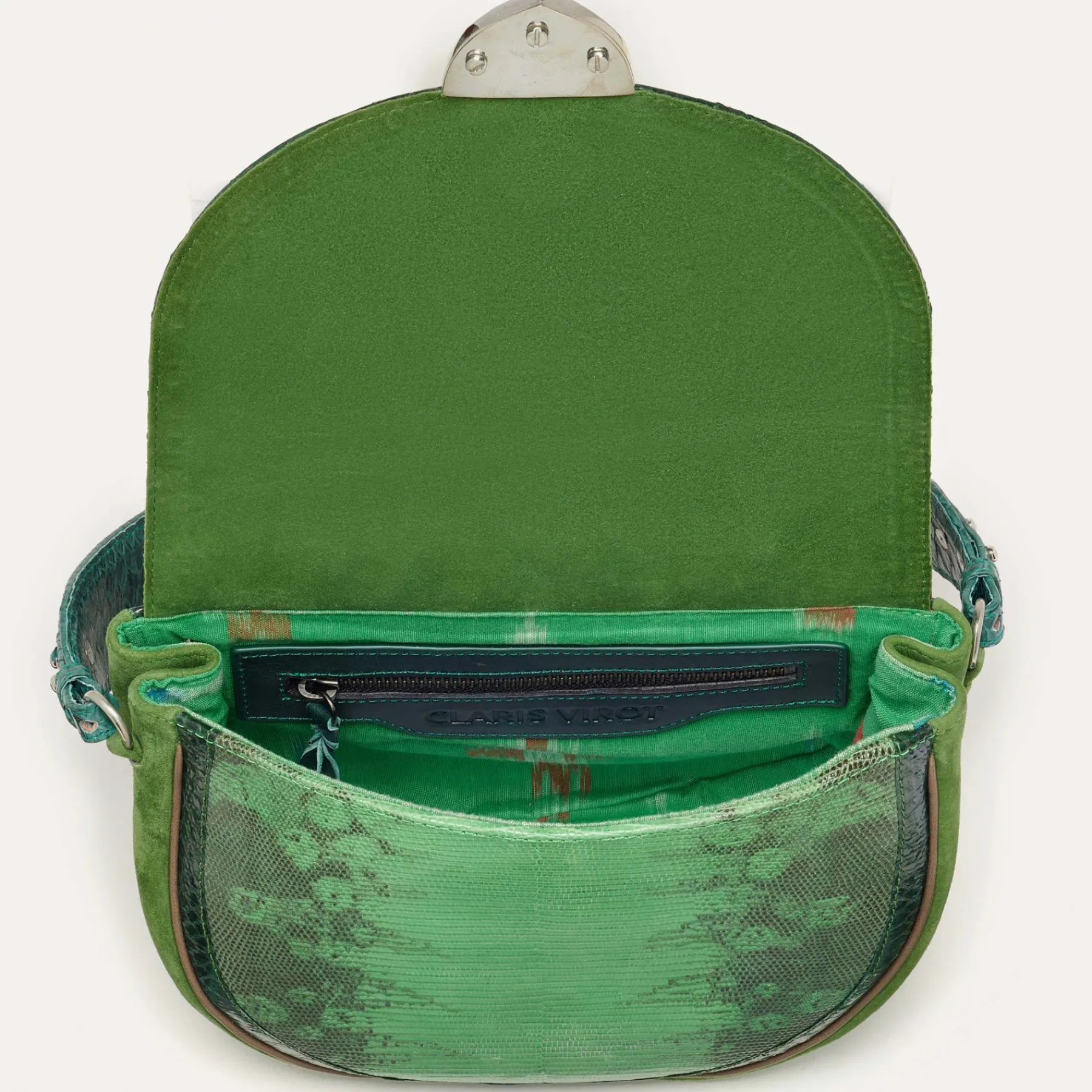 Best Claris Virot Big Victoria Bag Green Yuzu Lizard