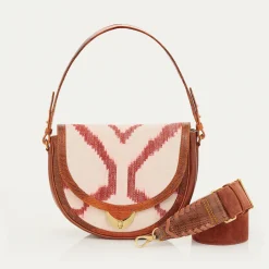 Clearance Claris Virot Big Victoria Bag Red Dragon Timor Fabric