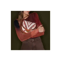 Clearance Claris Virot Big Victoria Bag Red Dragon Timor Fabric