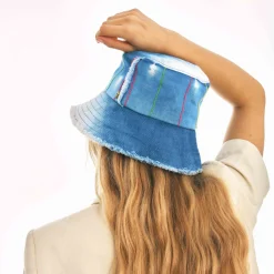 Store Claris Virot Bobby Hat Indigo Bogolan Fabric