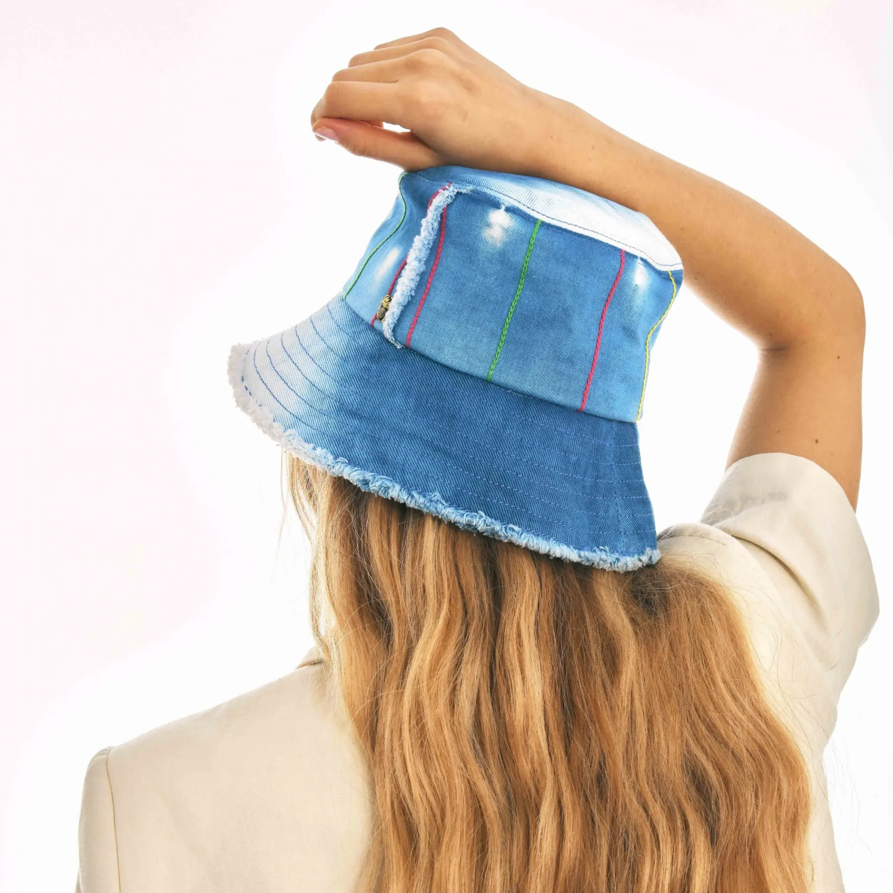Store Claris Virot Bobby Hat Indigo Bogolan Fabric