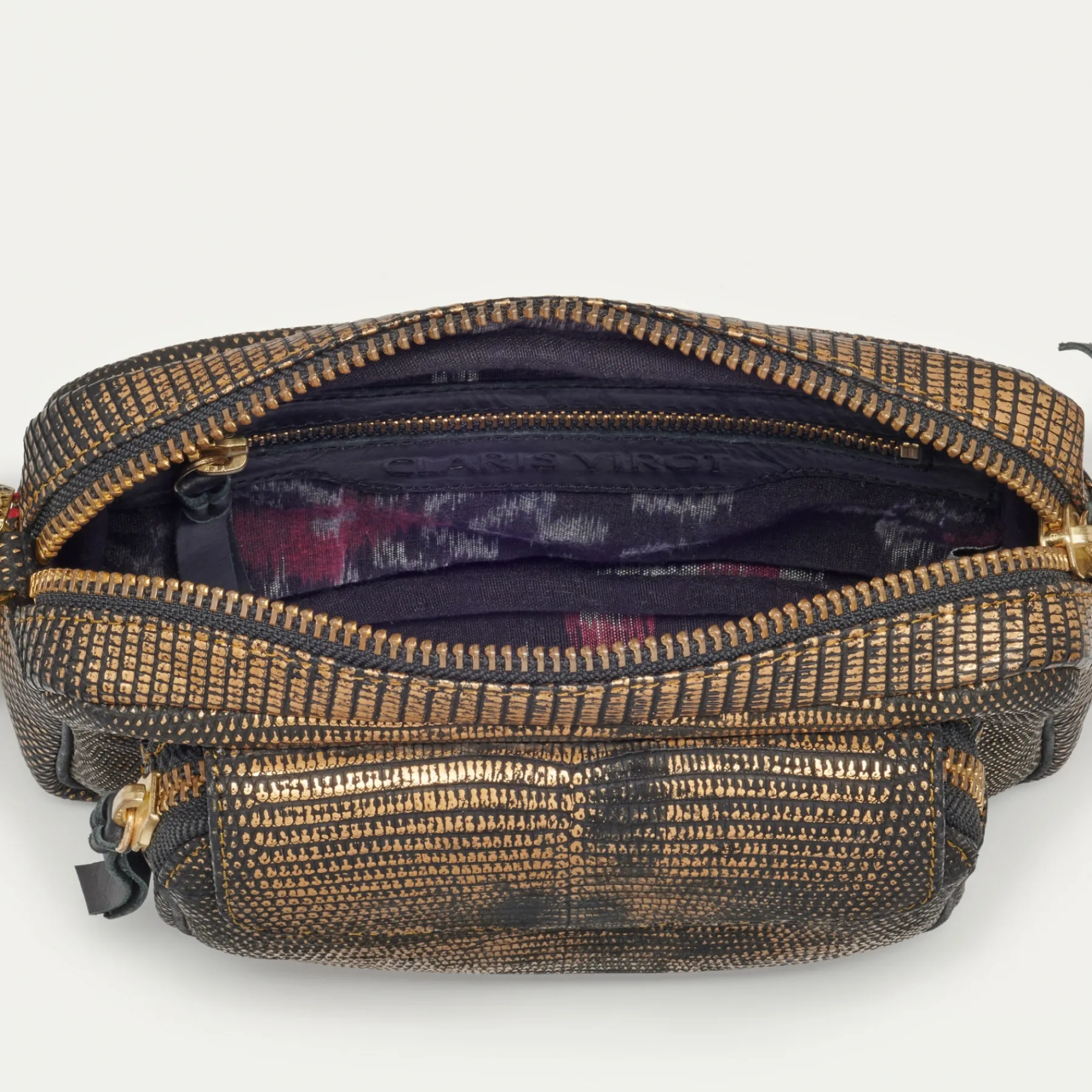 Flash Sale Claris Virot Charly Bag Old Gold Lizard
