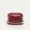 Sale Claris Virot Charly Bag Burgundy Python