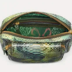 Outlet Claris Virot Charly Bag Green Valley Python