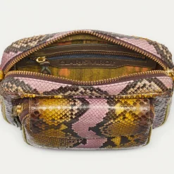 Clearance Claris Virot Charly Bag Stone Hand Painted Python