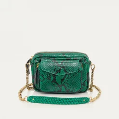 Fashion Claris Virot Charly Bag Mint Python