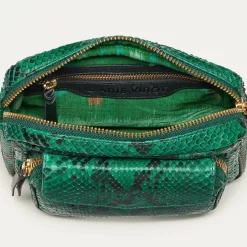 Fashion Claris Virot Charly Bag Mint Python