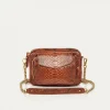 Cheap Claris Virot Charly Bag Moka Python