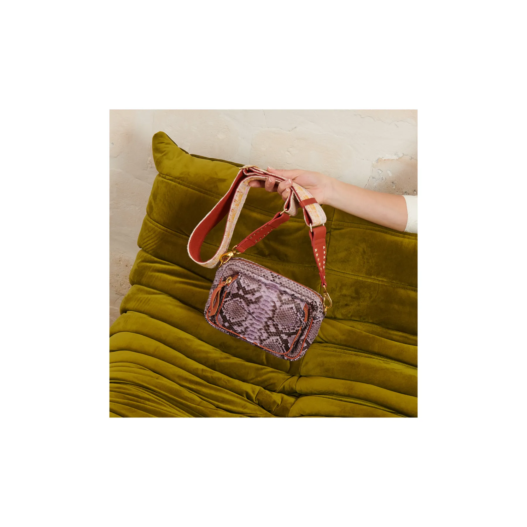 Best Claris Virot Charly Bag Parme Paruma Python