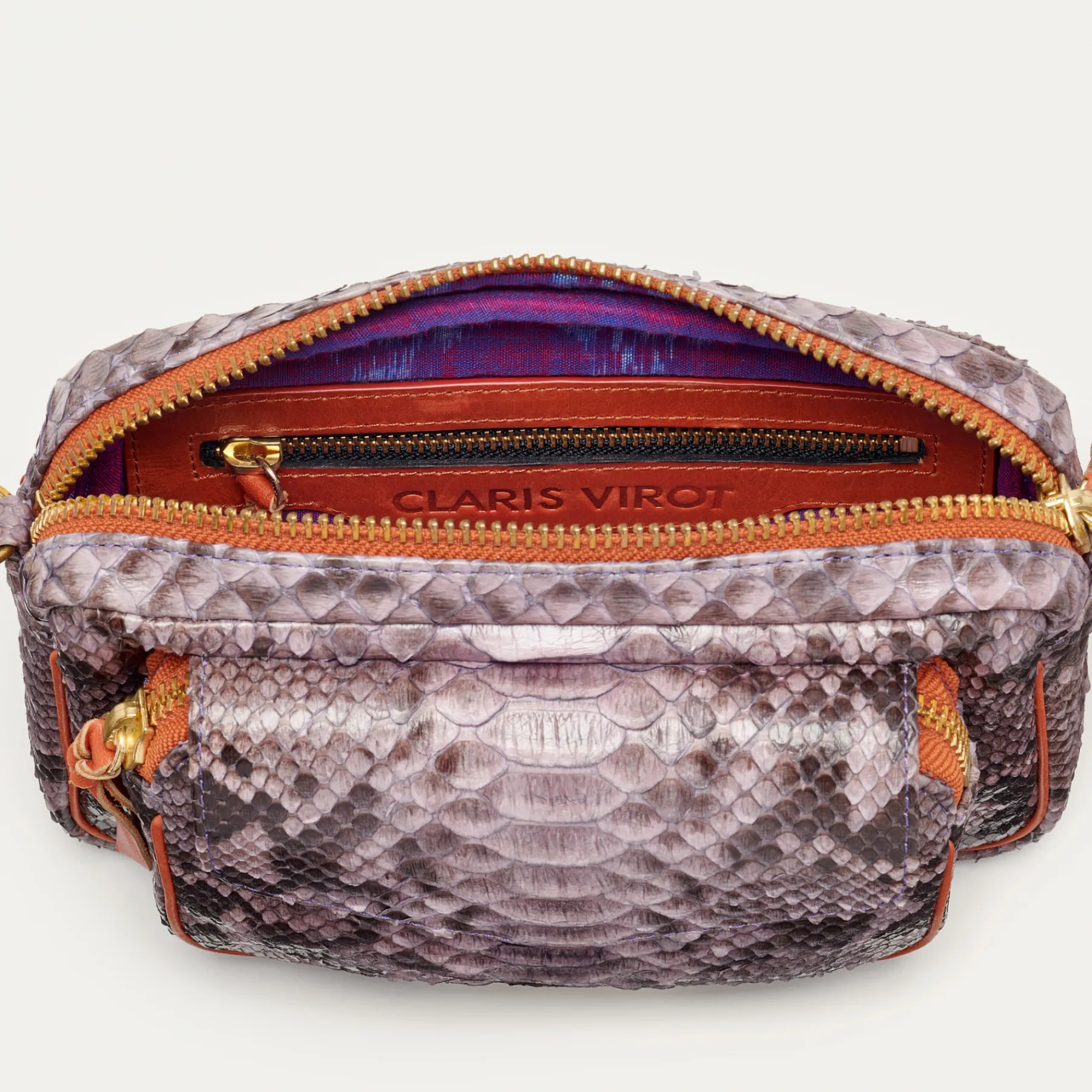 Best Claris Virot Charly Bag Parme Paruma Python