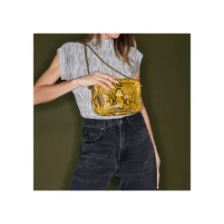 Sale Claris Virot Charly Bag Yellow Imperial Samurai Python