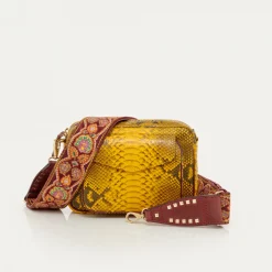 Flash Sale Claris Virot Charly Bag Saffron Python