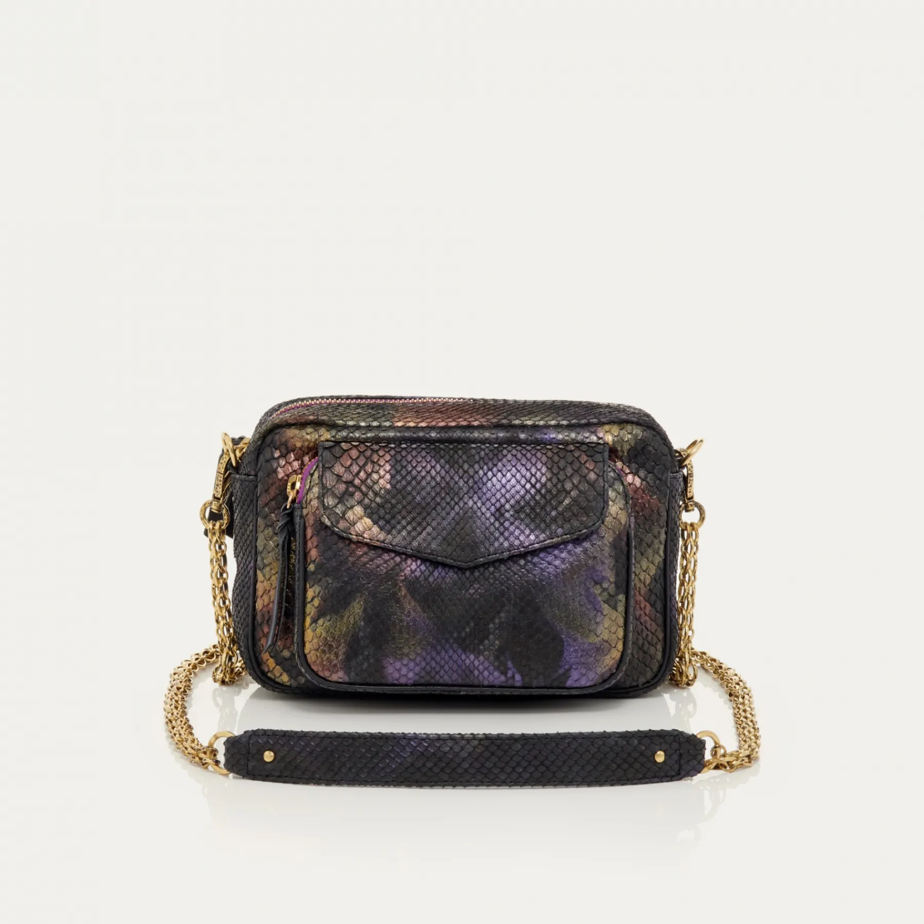 Store Claris Virot Charly Bag Carbon Python
