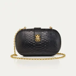 Sale Claris Virot Chiara Bag Black Python