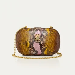 Best Sale Claris Virot Chiara Bag Stone Hand Painted Python